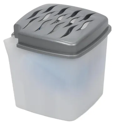 Produktbild von Luftentfeuchter + Nachfüllpack 350 g, weiß mit grauem Deckel
