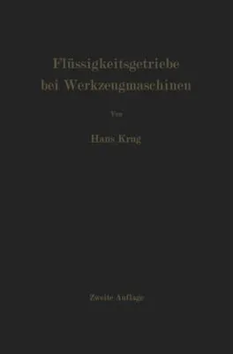 Obrázek produktu pro Flüssigkeitsgetriebe bei Werkzeugmaschinen