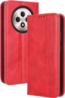 Produktbild von OPPO Reno12 F 5G Hülle - Coverup Vintage Style Klapphülle - Rot
