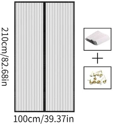 Imagen del producto de Mosquiteras magnéticas, 100x210 cm - 2 unidades