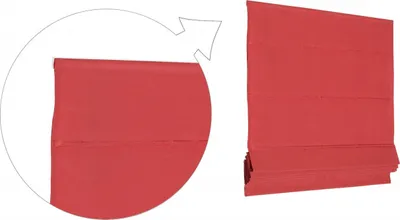 Zdjęcie produktu dla Roleta rzymska Basic 120x240 cm czerwona Rolety rzymskie