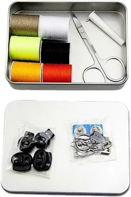 Imagen del producto de Kit de costura para viajes, juego de 10 herramientas de costura portátiles