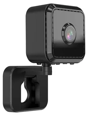 Produktbild von WLAN Überwachungskamera Innen, Infrarot Nachtsicht, Handy Fernzugriff, Bewegungserkennung, Schwarz
