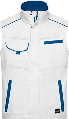 Produktbild von Workwear Vest - COLOR - white/royal, Gr. L