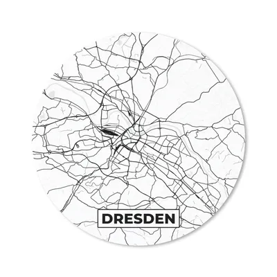 Produktbild von MuchoWow® Mauspad Mousepad Dresden - Stadtplan - Karte 30x30 cm - Mousepads - Maus Mat - Pad - Mausunterlage - Tischunterlage - Schreibtischmatten