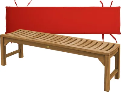 Zdjęcie produktu dla Gartenbank Ferrara Teak Massivholz 150 cm Rot