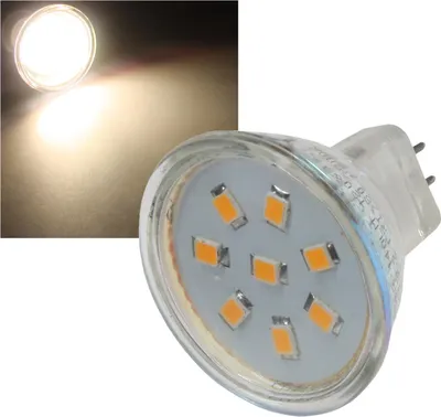 Produktbild von MR11 Strahler, 8 SMD LED warmweiß, 140lm, 12V/2W