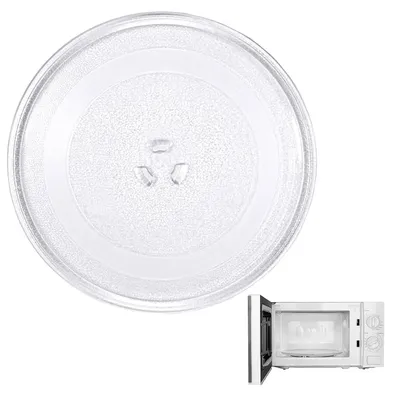 Glas-Drehteller für Mikrowelle, 25,5 cm, 3 Befestigungen