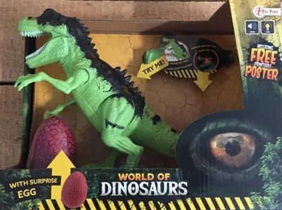 Immagine prodotto di Toi Toys Mondo dei Dinosauri Play Set Dinosauro con suono Junior Giallo 2 pezzi