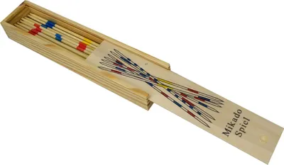 Produktbild von Gesellschaftsspiel Stäbchen Abhebespiel in Holzschachtel für Zuhause / Unterwegs