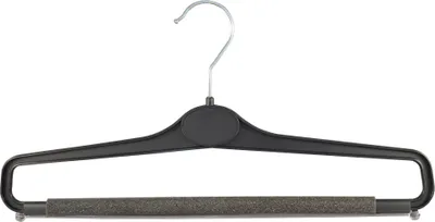 Produktbild von Kleiderbügel Hosenbügel mit Schaumstoff 40 cm schwarz WS23 NEU 20 Stück