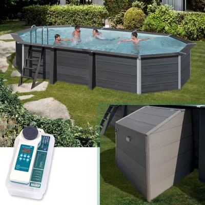 Produktbild von Set BASIC+ Composite Ovalpool 6,64 x 3,86 x 1,24 m