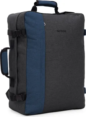 Produktbild von blnbag M3 - leichter Handgepäck-Rucksack Flugzeug Reiserucksack Weekender Cabin Size max 35 L Kabinenrucksack Backpack Travel Bag 50 cm Reisetasche Easyjet,Black Anthrazit