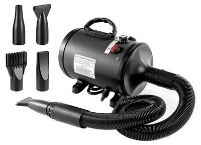 Produktbild von Haartrockner für Haustiere, einstellbare Geschwindigkeit, leiser Betrieb, 5.2HP 2800W
