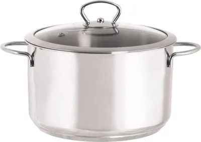 Obrázek produktu pro 6l hrnec se skleněnou poklicí Kulinaria Metalac nerezová ocel/24cm/6l