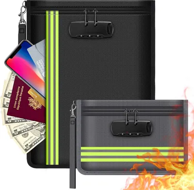 Produktbild von Feuerfeste und wasserdichte Tasche - sicher und praktisch - 2-teiliges Set