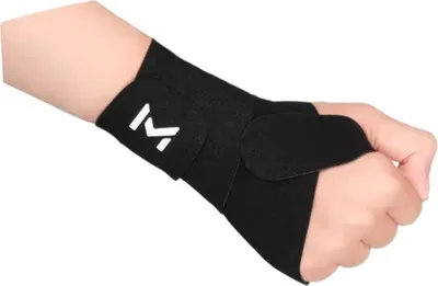 Produktbild von INF Daumen- und Handgelenkstütze für Tendinitis-Linderung - Elasthan Material Schwarz