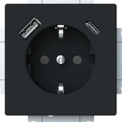 Obrázek produktu pro SCHUKO zásuvka USB-A+C - Zásuvka 20 EUCB2USBAC-885