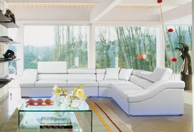 Zdjęcie produktu dla Ledersofa Couch Wohnlandschaft Ecksofa Eck Garnitur Design Modern Sofa Sofas