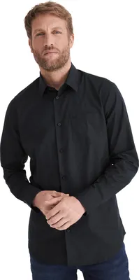Produktbild von Stooker Men HUGH Herren Langarmhemd Regular Fit M black