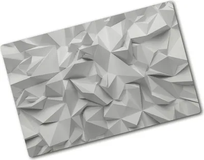 Produktbild von Tulup Glas Herdabdeckplatte - 80x52 cm - Glaskeramikkochfeld-Abdeckung Spritzschutz Glasabdeckplatte - Einteilig - Kunst: Modern & Klassisch - 3D-Abstraktion - Grau