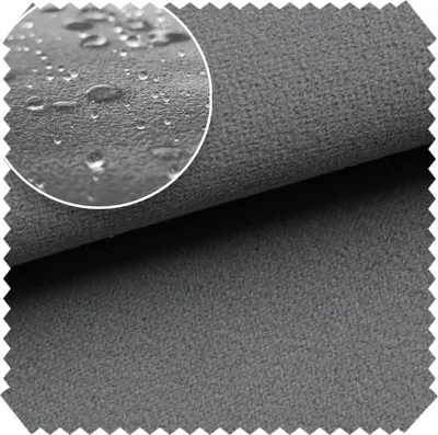 Produktbild von novely® TRITON - Microfaser Velours in Wildleder-Optik - Wasserabweisender Möbelstoff - Pflegeleichte Meterware 1lfm - Farbe: 34 Dunkelgrau