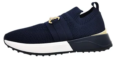 Image de La Strada : Chaussures pour femmes, chaussures basses, mocassins, couleur bleue, style décontracté