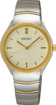 Produktbild von Seiko Classic Damenuhr silber gold SUR550P1