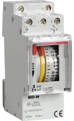 Produktbild von Vemer ve088100 Zeitschalter elektromechanisch -w, hellgrau