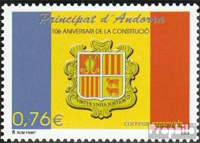 Produktbild von Briefmarken Andorra - Spanische Post 2003 Mi 300 (kompl.Ausg.) postfrisch Verfassung