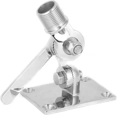Image de Supports d'antenne VHF marine en acier inoxydable - Supports à étrier réglables