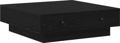 Produktbild von vidaXL Couchtisch Schwarz Eichen-Optik 90 x 90 x 28 cm Holzwerkstoff