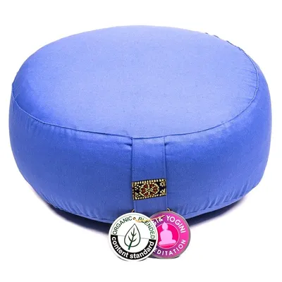 Zdjęcie produktu dla Poduszka do medytacji Jasnoniebieska bawełna organiczna (ocs) - 33x17cm; ±2300g