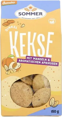Produktbild von Sommer Dinkelgebäck mit Aprikosen und Mandeln - - 150g x 6 - 6er Pack VPE
