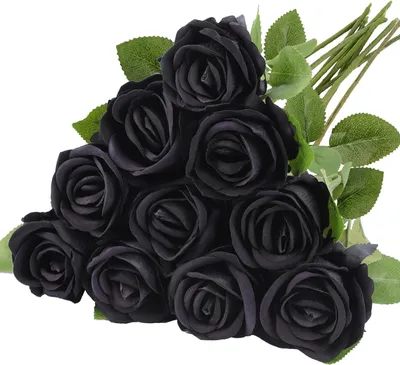 Productafbeelding van Kunstrozen 10 Stuks, Realistische Zijden Bloemen, 51 cm, Bruidsboeket voor Huwelijk