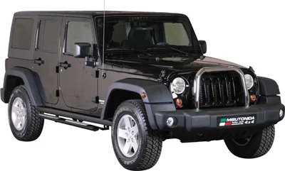 Zdjęcie produktu dla Progi boczne ze stali nierdzewnej do Jeep Wrangler 2011-2017 czarne