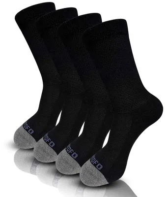 Immagine prodotto di Calzini da uomo diabetici - Cotone - Senza cuciture e senza elastico - Set da 4 paia - Nero, bianco e grigio