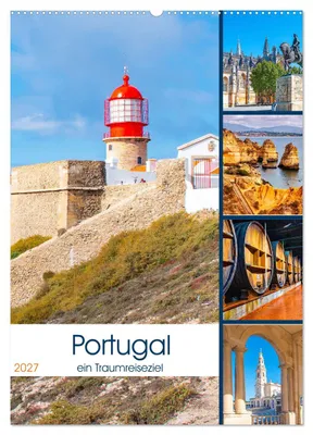 Produktbild von Portugal - ein Traumreiseziel (Wandkalender 2027 DIN A2 hoch), CALVENDO Monatskalender