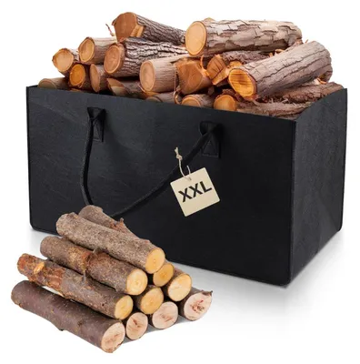 Productafbeelding van Feltentas XXL, 61x32x32 cm, 60 liter, boodschappentas met handgrepen, zwart, 1 stuk
