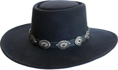 Produktbild von Westernhut Cowboy Biker Wollhut »JUAN« Schwarz