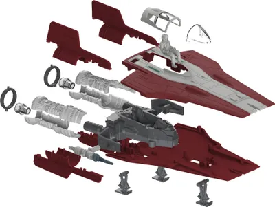 Produktbild von Revell Resistance A-wing Fighter, red - Modellbausatz; 6759