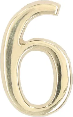 Produktbild von KOTARBAU® Ziffer„6 / 9” Messing Selbstklebend 5 cm aus Messing für Haustüre