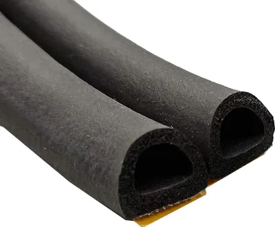 Produktbild von Selbstklebende 21x15mm Dichtung für Fenster und Türen EPDM Schwarz