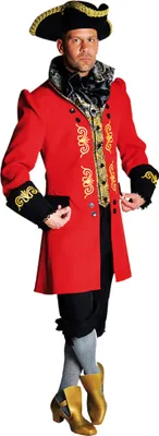 Produktbild von M211218-XL schwarz-rot Herren Marquis Kostüm Barockanzug Gr.XL