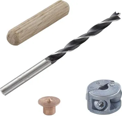 Produktbild von wolfcraft GmbH 1 Dübel-Set, Rund, Holz, 8 mm, 28 Stück(e)