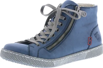 Produktbild von Rieker Schnürschuhe Hellblau Kunstleder Größe: 38 Normal