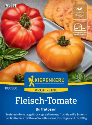 Produktbild von Kiepenkerl Fleischtomatensamen Buffalosun F1 Solanum lycopersicum 7 Pflanzen