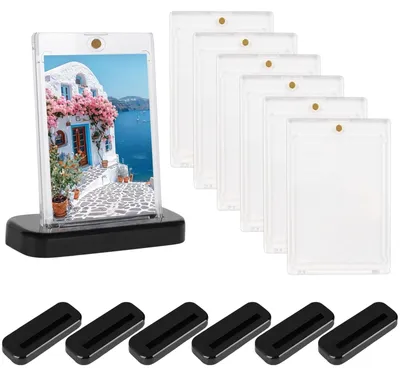Immagine prodotto di Set di 6 supporti magnetici per carte con base