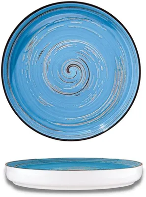 Produktbild von Gourmet-Spiralplatte | Modernes Design | Für zu Hause und Restaurants | Durchmessert 28 cm | Handpoliert | Krasfest | Sicher