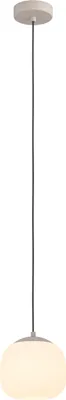 Produktbild von COMINIO Hängeleuchte Hängelampe Pendellampe Pendelleuchte - H110 x Ø18,5 cm - taupe - 1X40W exkl. - IP20
